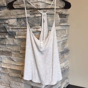 Light grey crop top